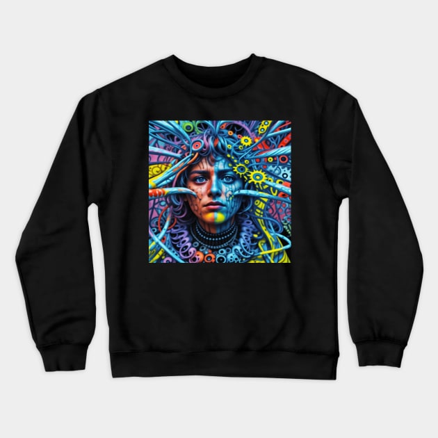 Psyche's Odyssey Crewneck Sweatshirt by Claude Art Studio